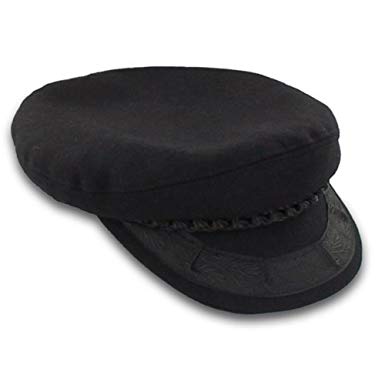 Greek Fisherman's Hat - Wool - Black Size 7 1/8