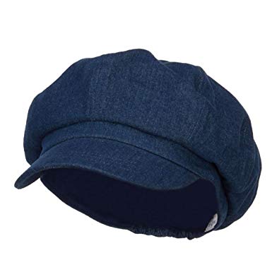 E4hats Big Size Cotton Newsboy Hat - Denim (for Big Head)