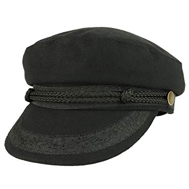 Armycrew Wool Greek Style newsboy Fisherman Hat With Rope Band