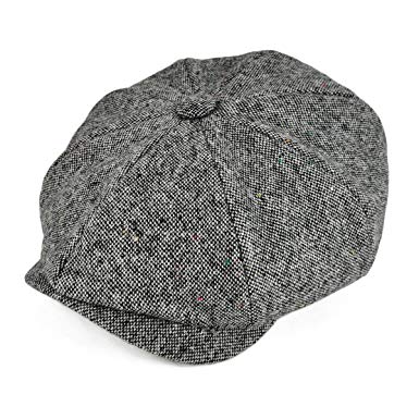 VOBOOM Wool Tweed Newsboy Gatsby Ivy Cap Golf Cabbie Driving Hat