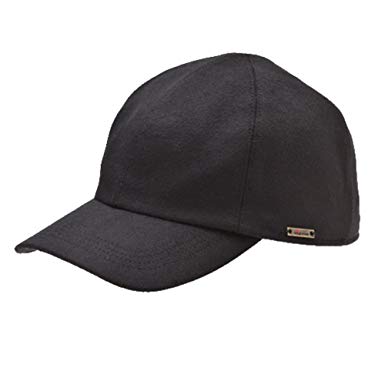 Wigens Kent - Baseball Style Cap with Earlaps, X-Large, Black