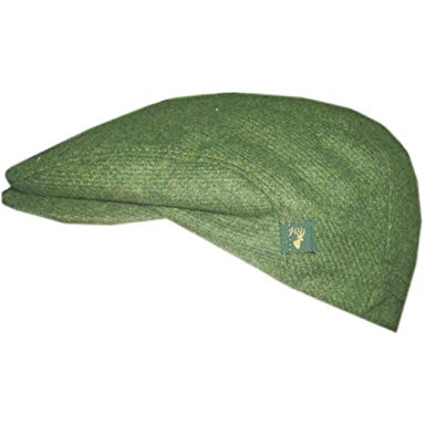 Mucros Weavers Men's Tweed Flat Cap - Green