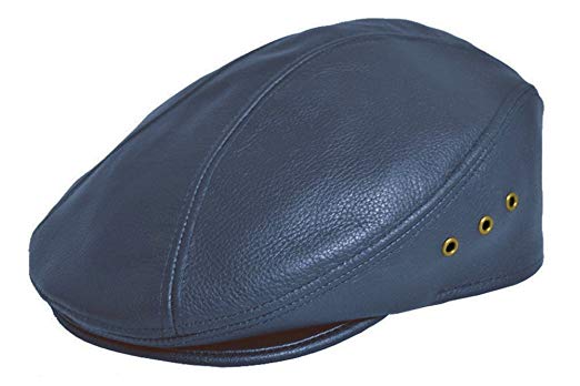 Siena Cowhide Leather Fine Ivy Driver Cap Made in USA Various Colors