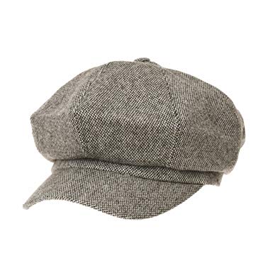 WITHMOONS Newsboy Hat Wool Felt Simple Gatsby Ivy Cap SL3525